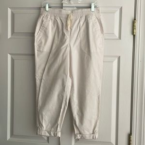 Talbots Cream Capris with Relaxed Fit